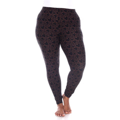 Plus Size Super Soft Heart Printed Leggings