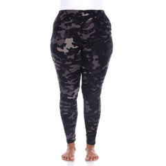 Plus Size Super Soft Camo Printed Leggings