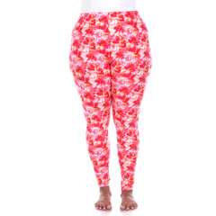 Plus Size Super Soft Heart Printed Leggings