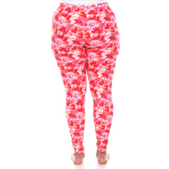 Plus Size Super Soft Heart Printed Leggings