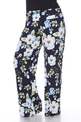 Floral Print Plus Size Palazzo Pants