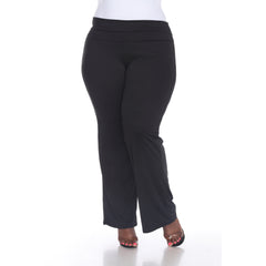 Plus Size Solid Palazzo Pants