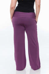 Plus Size Solid Palazzo Pants