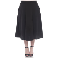 Plus 'Tasmin' Flare Midi Skirts