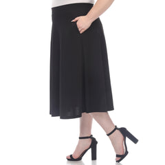 Plus 'Tasmin' Flare Midi Skirts