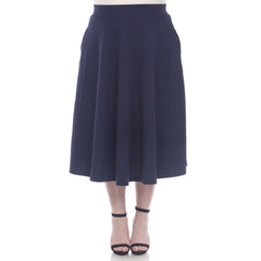 Plus 'Tasmin' Flare Midi Skirts