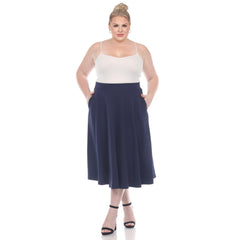 Plus 'Tasmin' Flare Midi Skirts