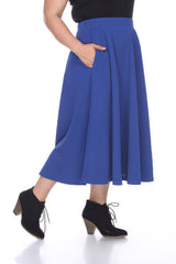 Plus 'Tasmin' Flare Midi Skirts