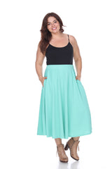 Plus 'Tasmin' Flare Midi Skirts