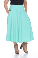 Plus 'Tasmin' Flare Midi Skirts