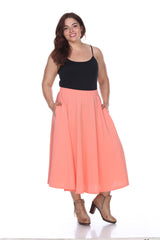 Plus 'Tasmin' Flare Midi Skirts