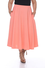 Plus 'Tasmin' Flare Midi Skirts