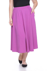 Plus 'Tasmin' Flare Midi Skirts