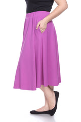 Plus 'Tasmin' Flare Midi Skirts