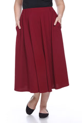 Plus 'Tasmin' Flare Midi Skirts