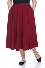 Plus 'Tasmin' Flare Midi Skirts