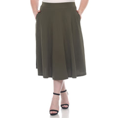 Plus 'Tasmin' Flare Midi Skirts