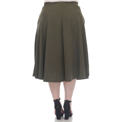 Plus 'Tasmin' Flare Midi Skirts