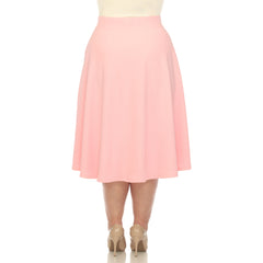 Plus 'Tasmin' Flare Midi Skirts