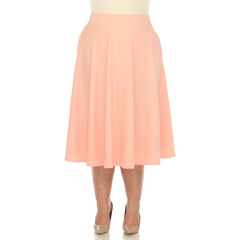 Plus 'Tasmin' Flare Midi Skirts