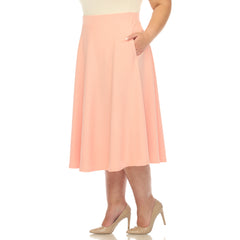 Plus 'Tasmin' Flare Midi Skirts