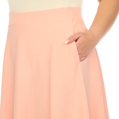 Plus 'Tasmin' Flare Midi Skirts