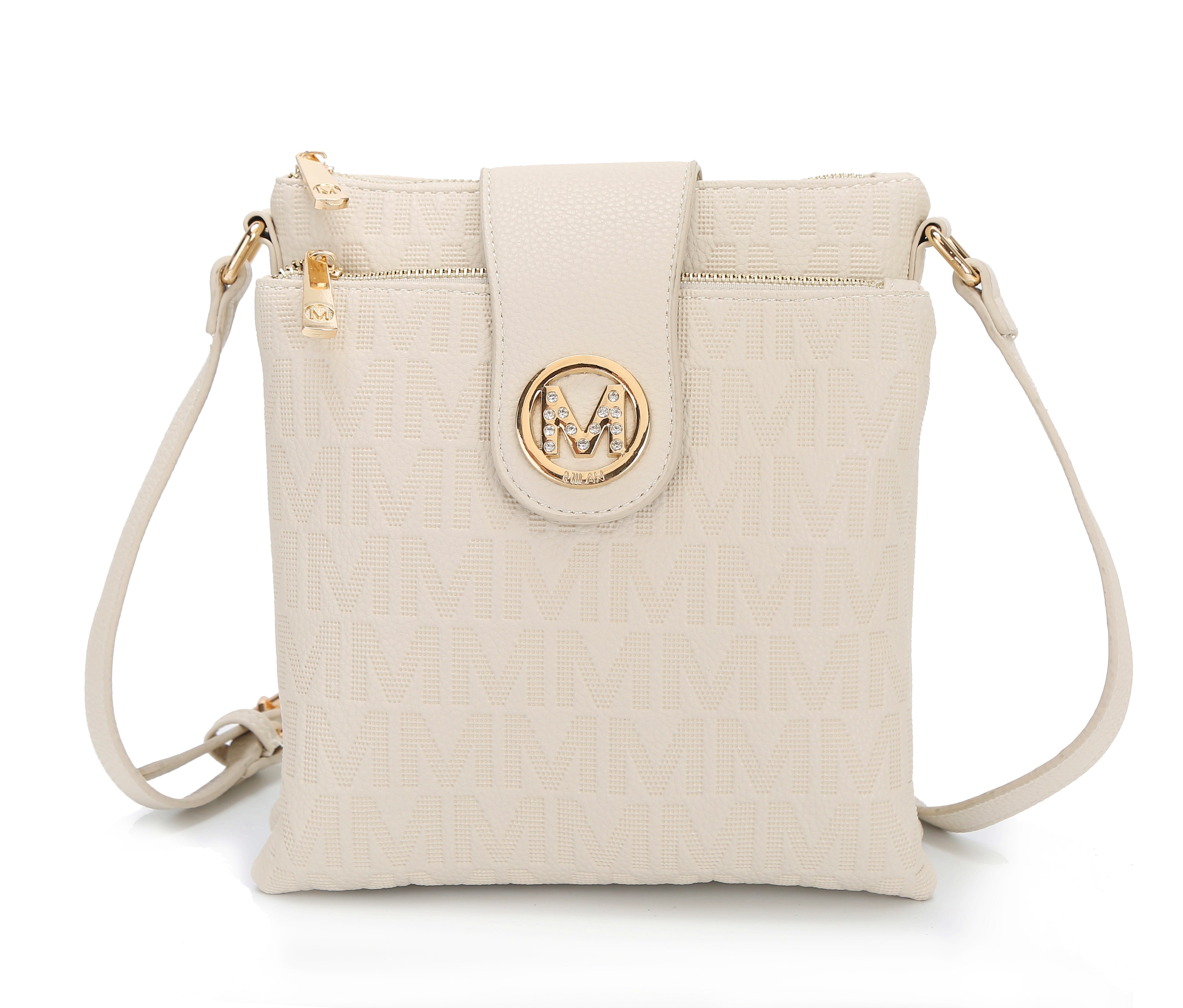  MKF Collection Marietta Signature Crossbody Bag - Rose Pink - Bonton