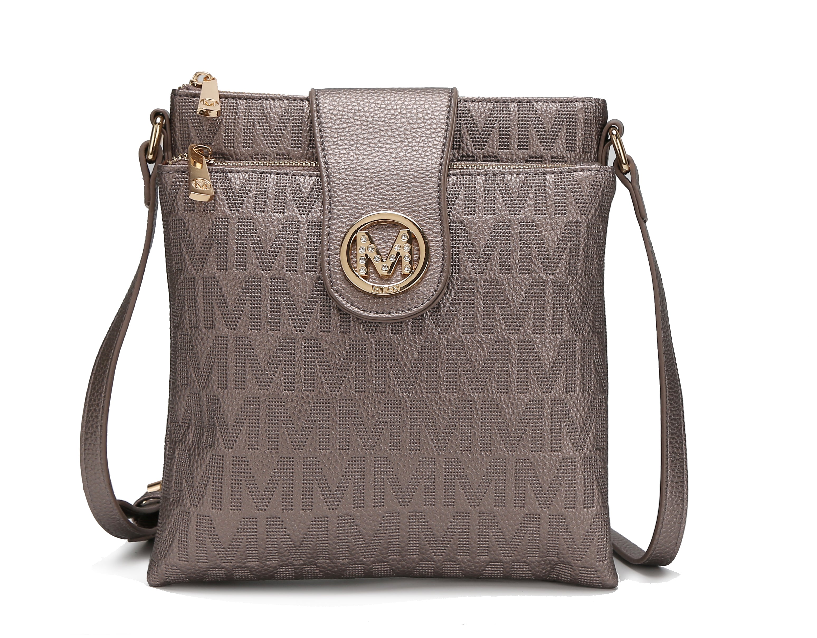  MKF Collection Marietta Signature Crossbody Bag - Rose Pink - Bonton