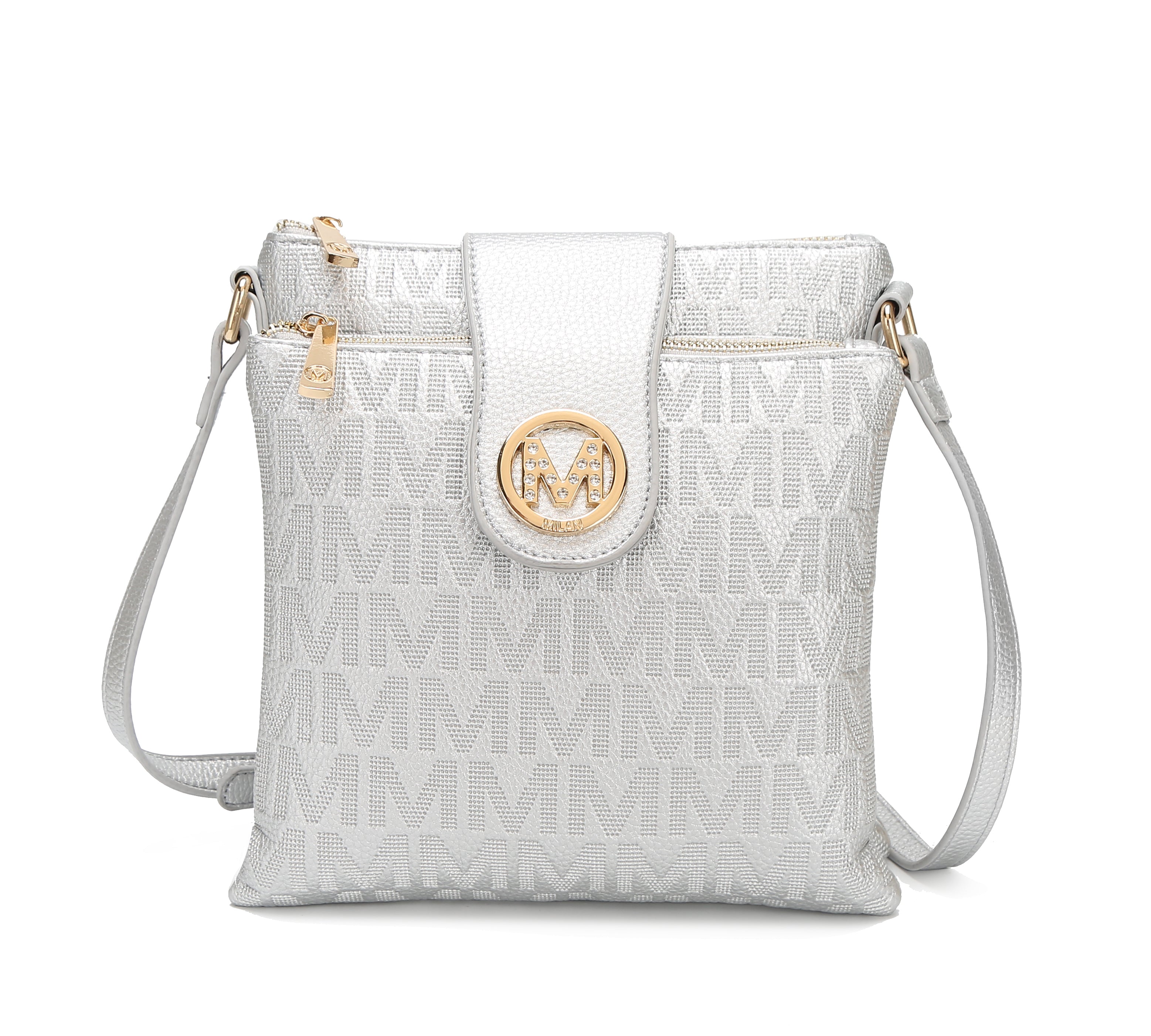  MKF Collection Marietta Signature Crossbody Bag - Rose Pink - Bonton