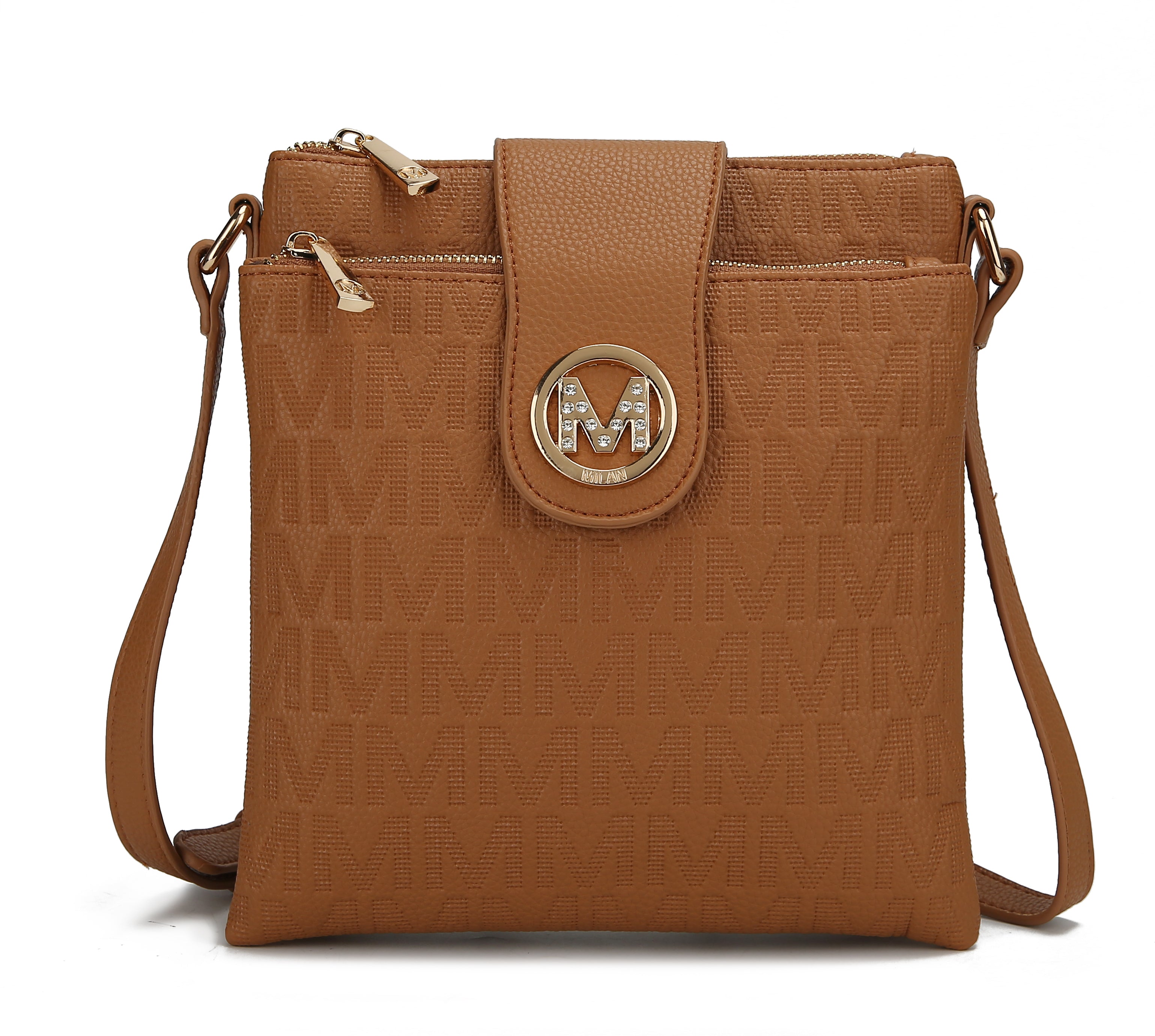  MKF Collection Marietta Signature Crossbody Bag - Rose Pink - Bonton