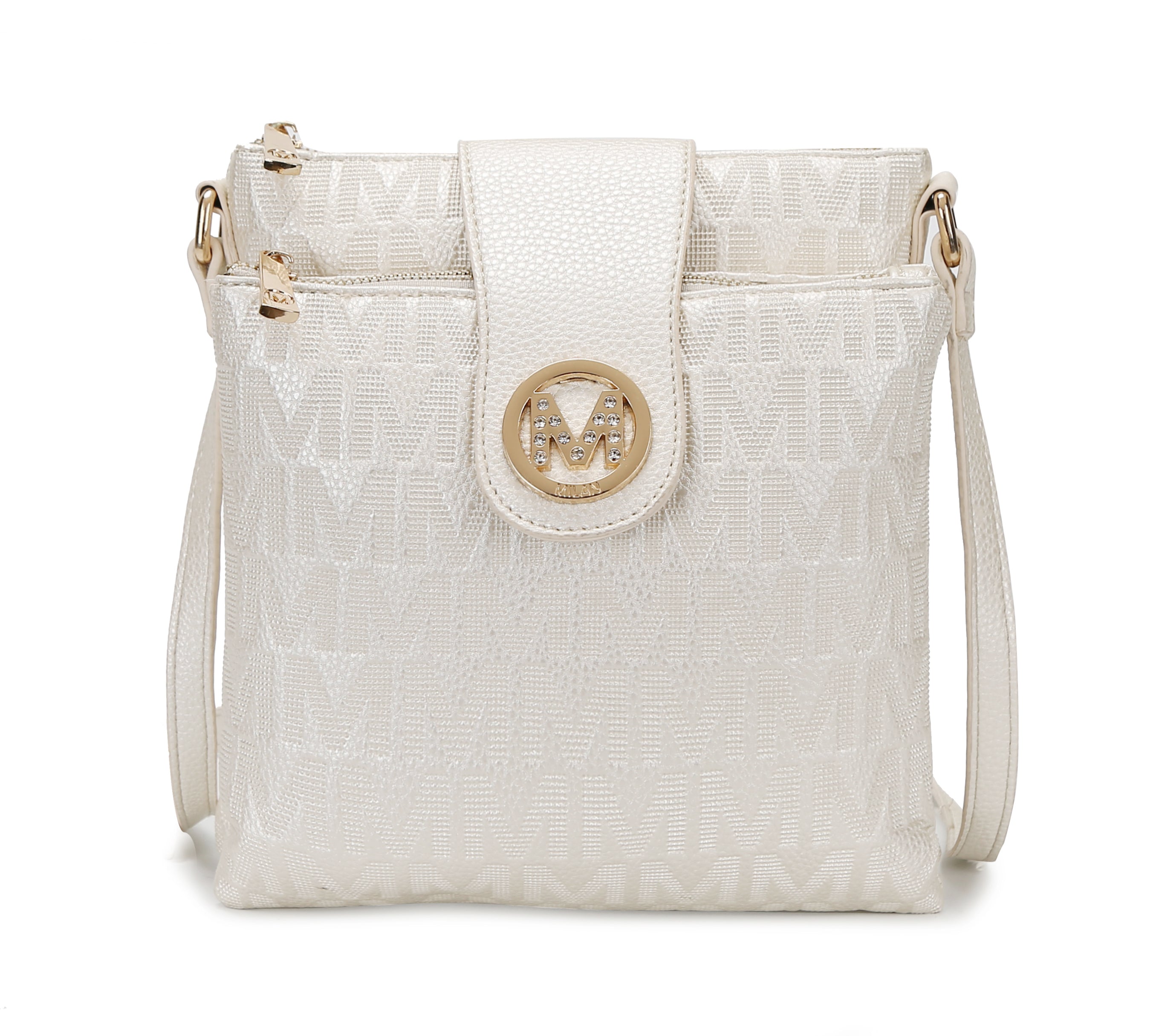  MKF Collection Marietta Signature Crossbody Bag - Rose Pink - Bonton