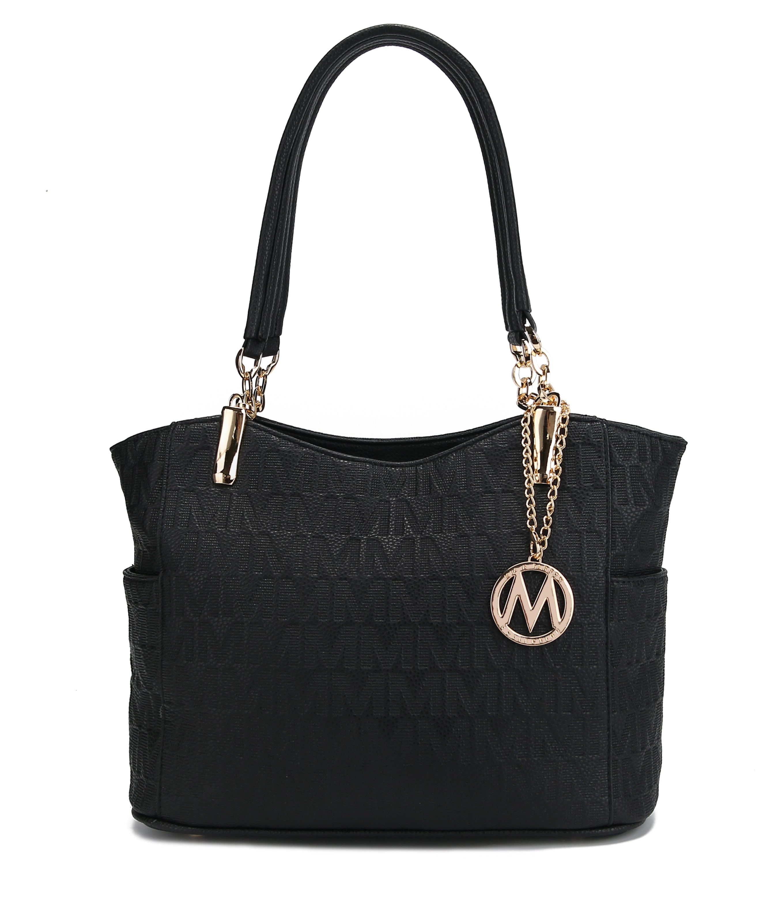  MKF Collection Malika Signature Shoulder Bag - Taupe - Bonton