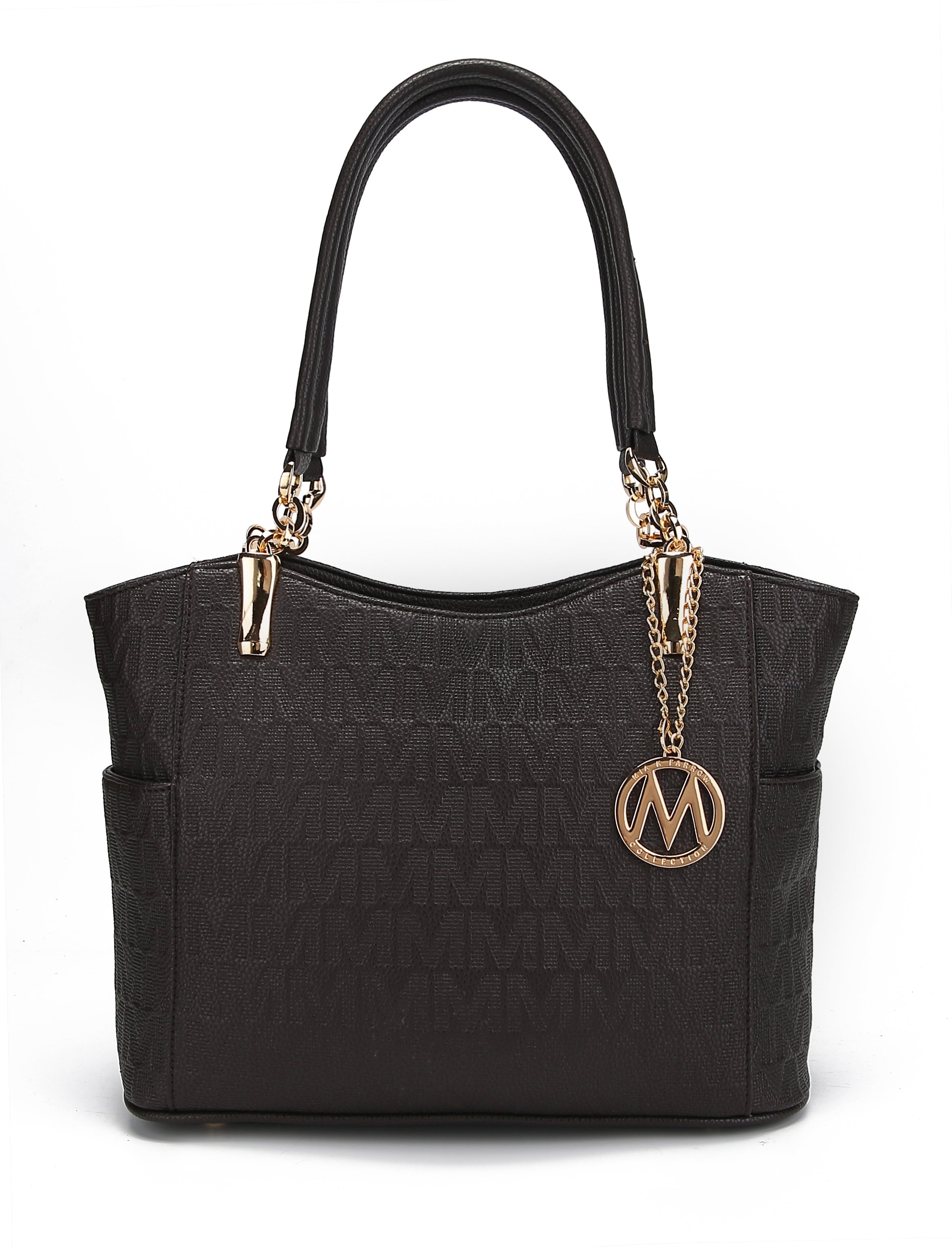  MKF Collection Malika Signature Shoulder Bag - Taupe - Bonton