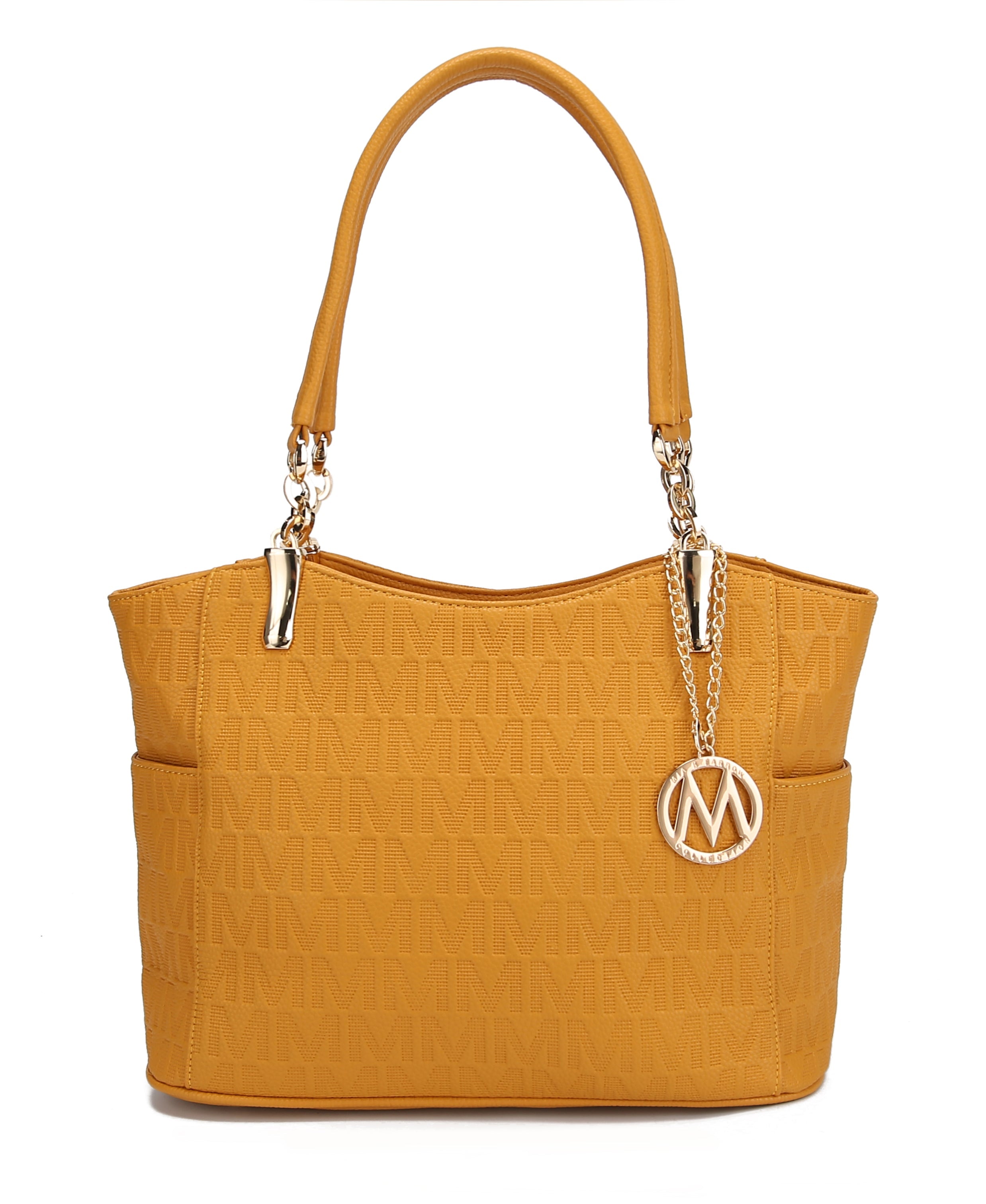  MKF Collection Malika Signature Shoulder Bag - Taupe - Bonton