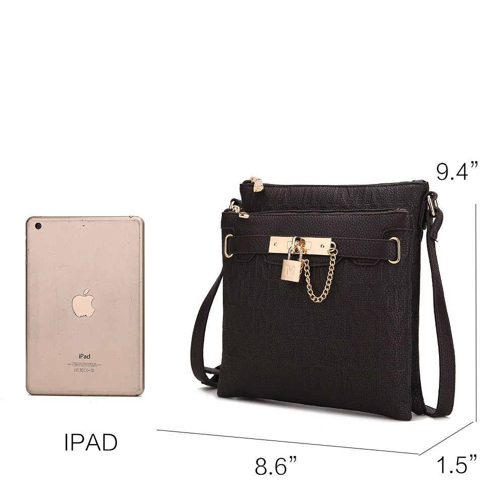  MKF Collection Hallie Crossbody Bag - Black - Bonton
