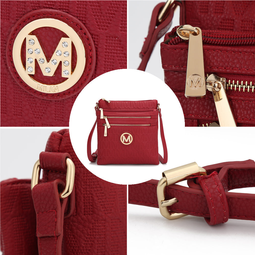  MKF Collection Tinsley Crossbody Bag - Chocolate - Bonton