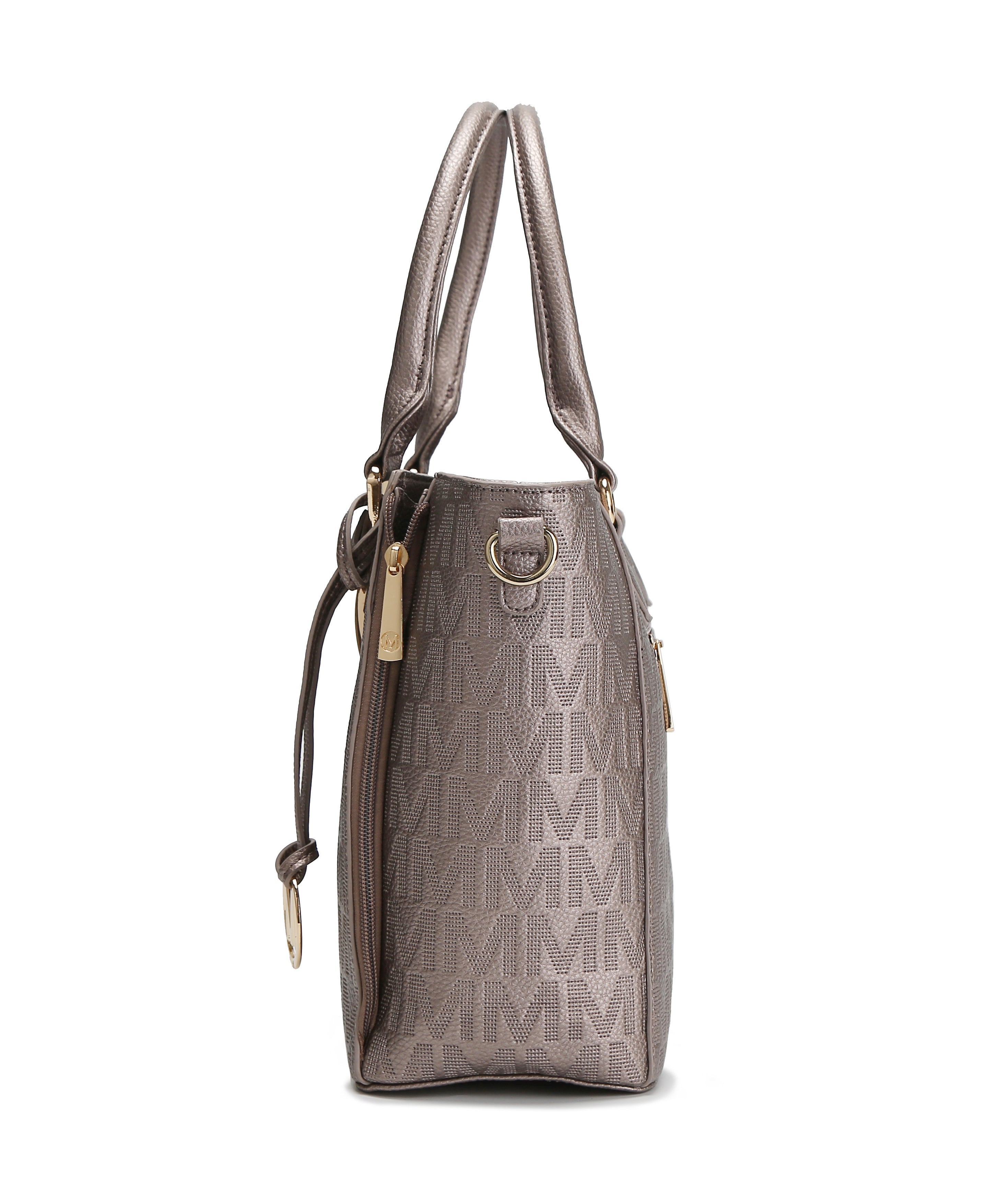  MKF Collection Cairo Signature Shoulder Bag - Tan - Bonton