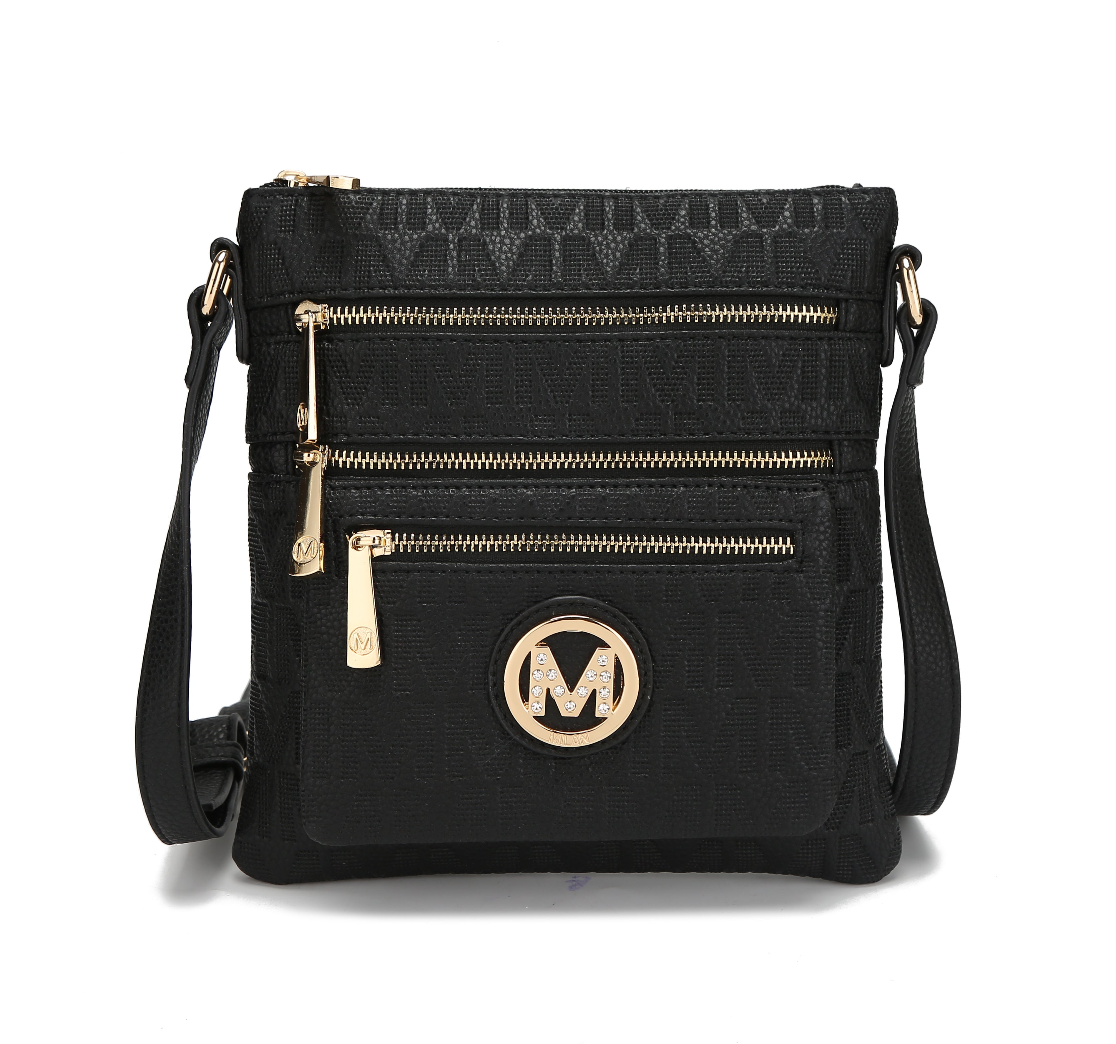  MKF Collection Jessy Signature Crossbody Bag - Black - Bonton