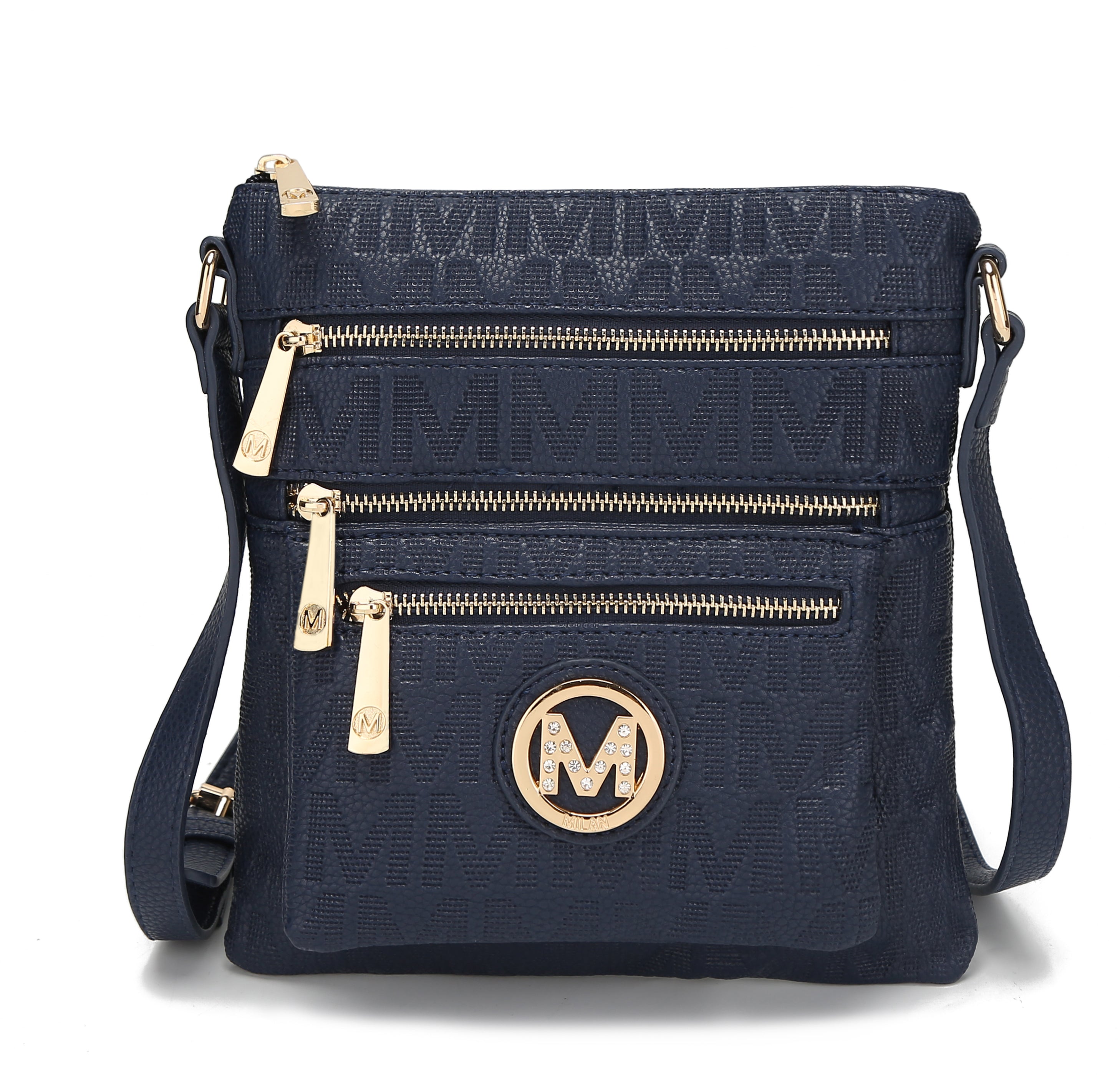  MKF Collection Jessy Signature Crossbody Bag - Black - Bonton