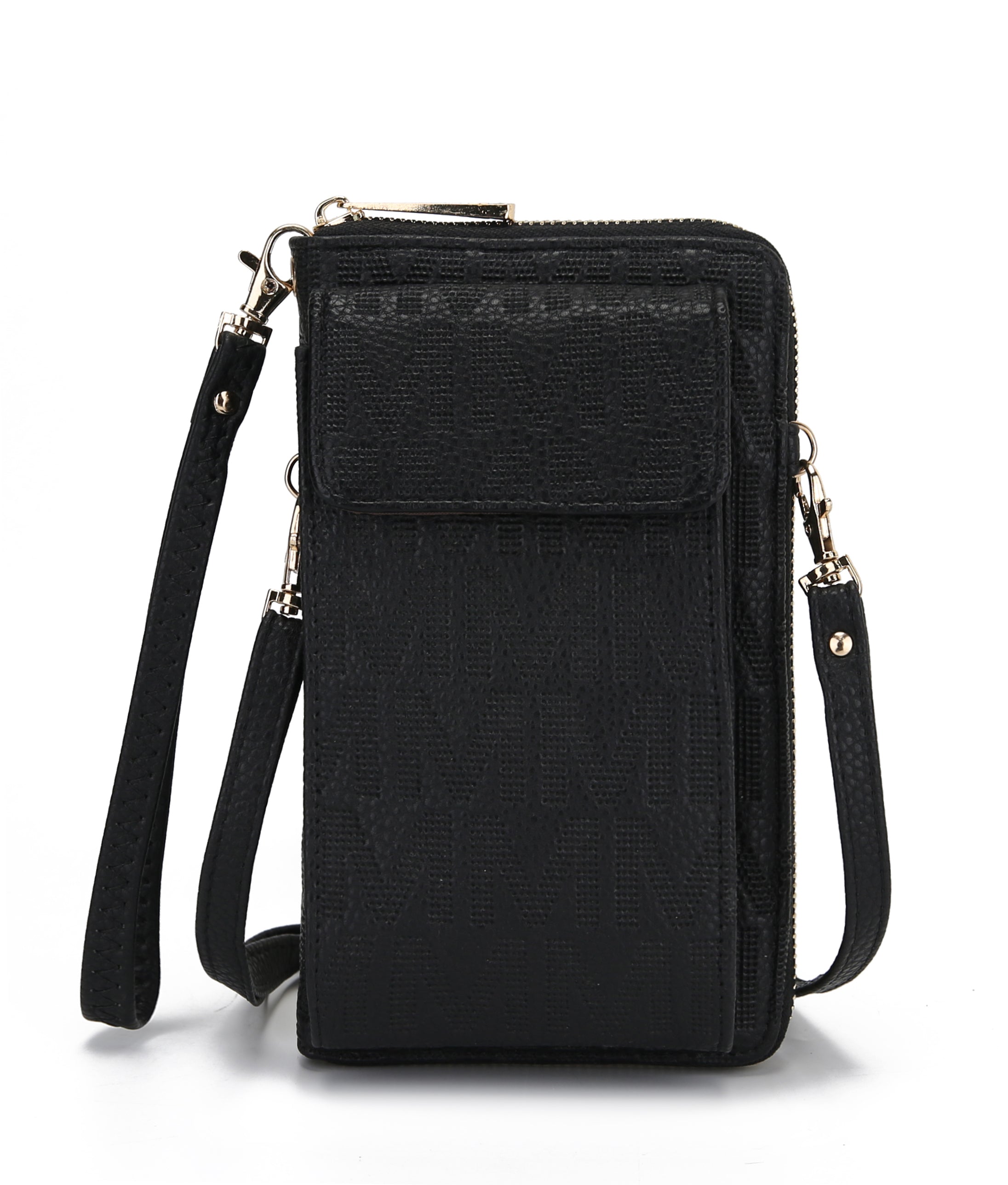  MKF Collection Caddy Signature Phone Crossbody - Beige - Bonton