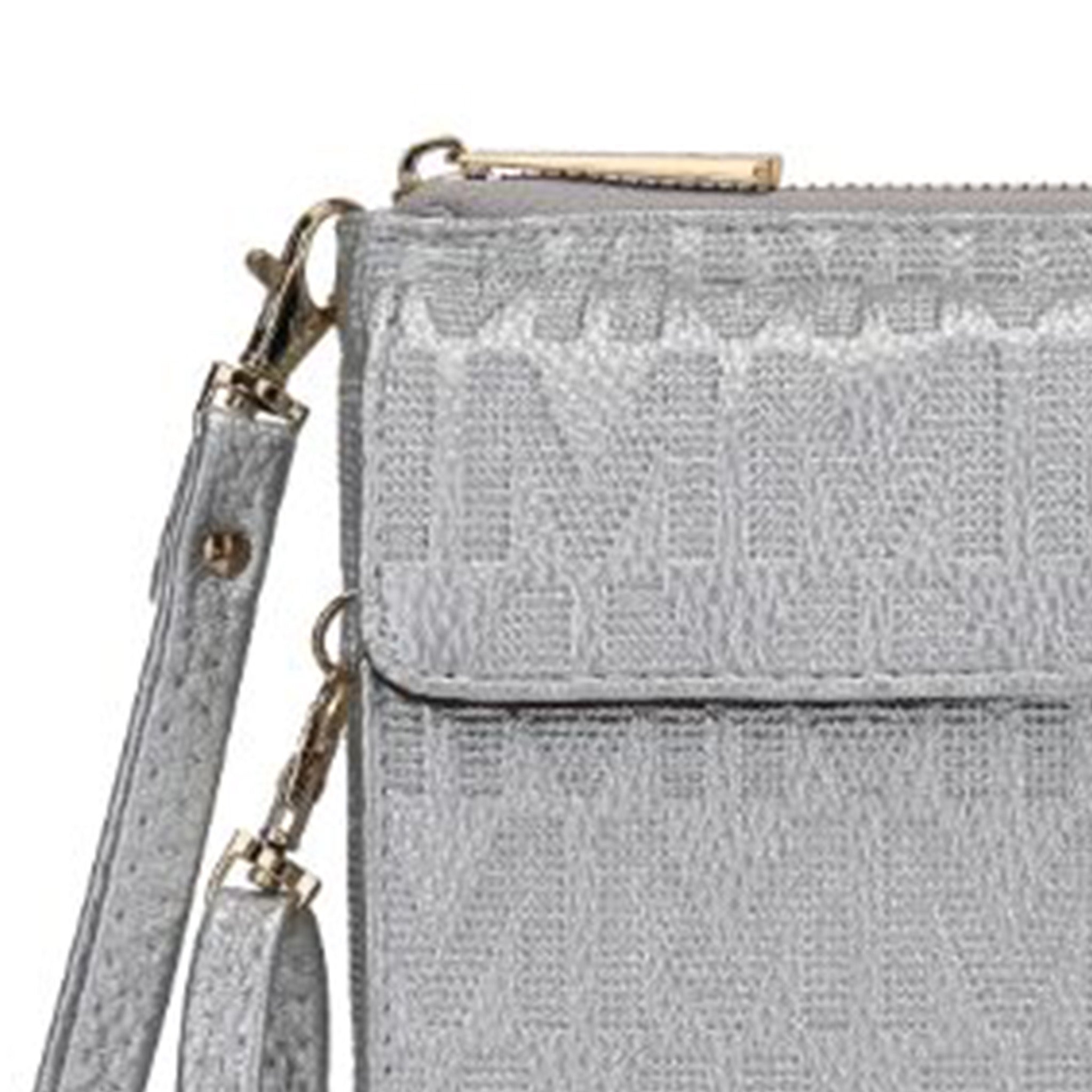  MKF Collection Caddy Signature Phone Crossbody - Beige - Bonton