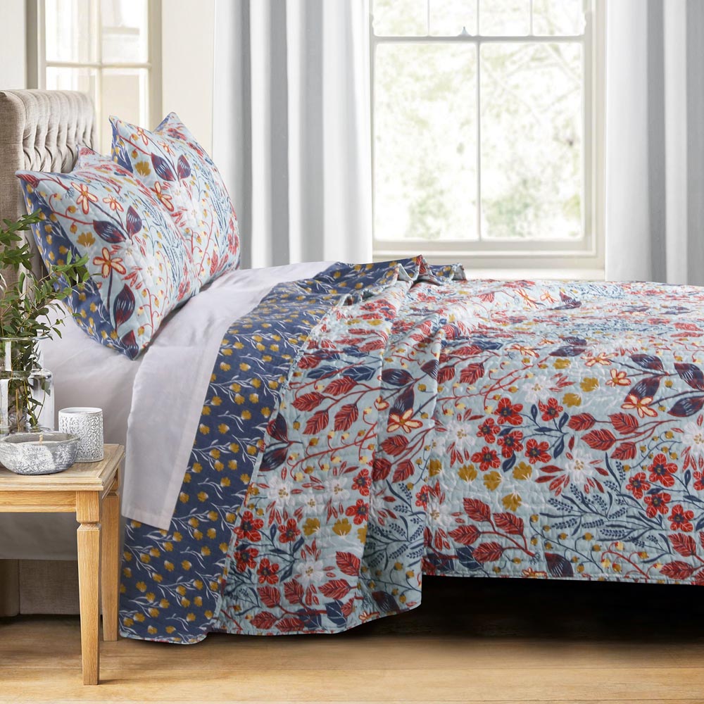  Greenland Home Fashions Perry Modern Quilt Set - Multi - Bonton