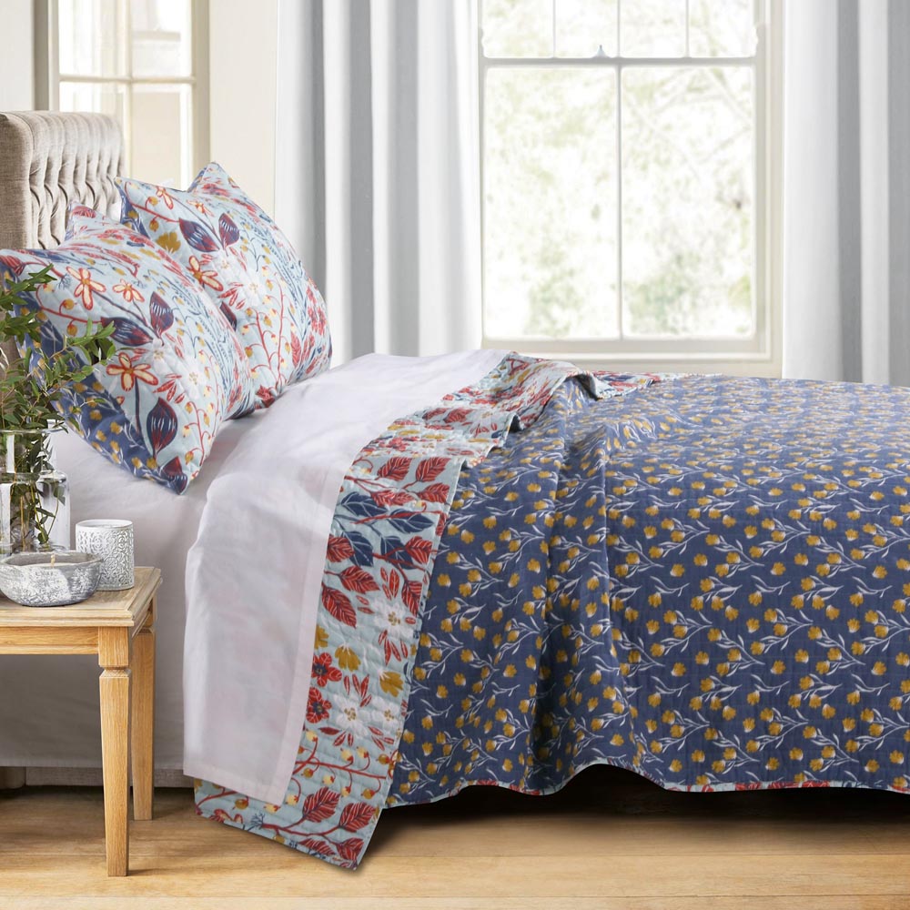  Greenland Home Fashions Perry Modern Quilt Set - Multi - Bonton