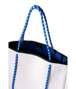 Everyday Tote White Blue