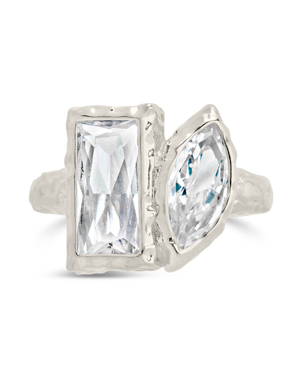  Sterling Forever Tate CZ Ring - Silver - Bonton