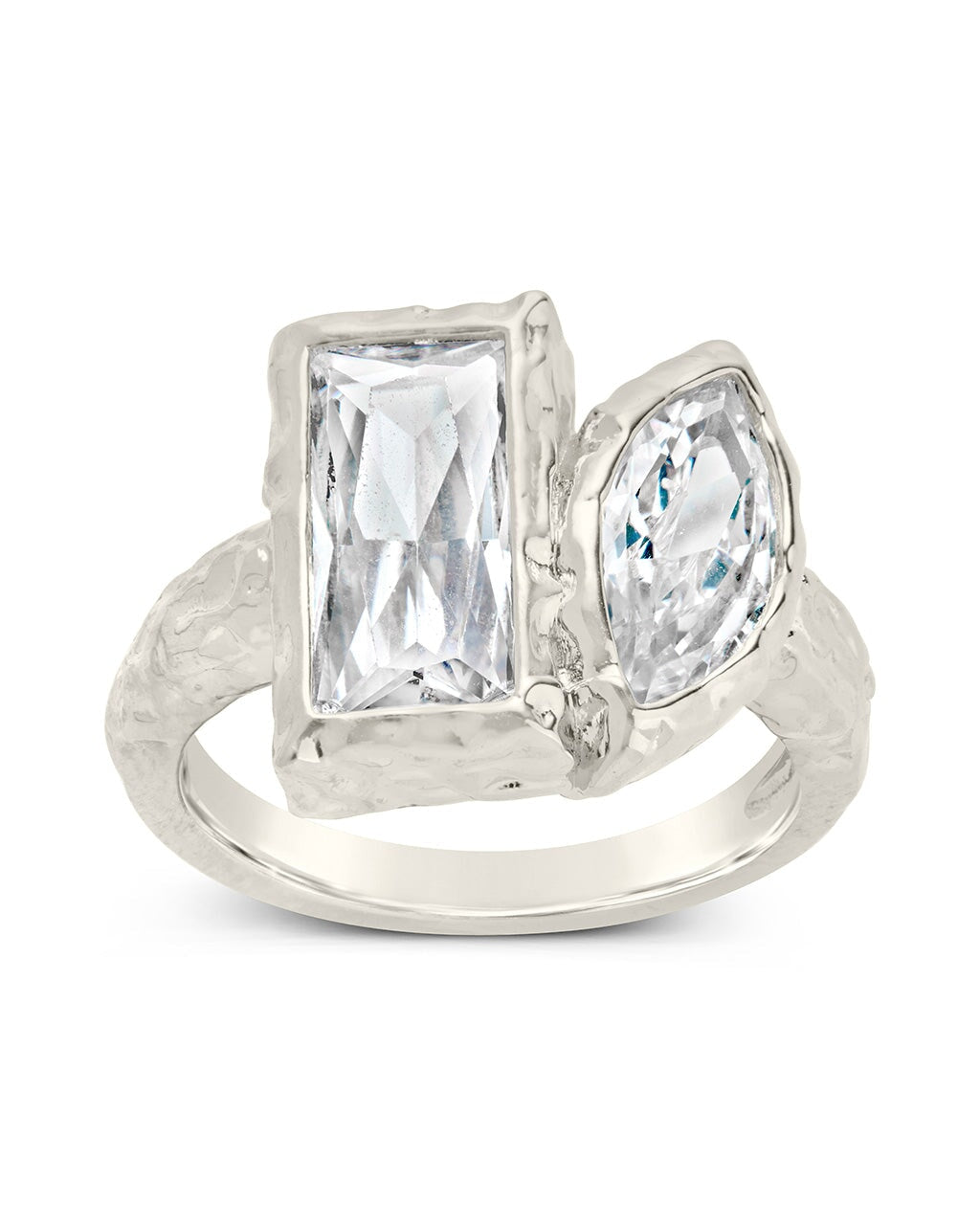  Sterling Forever Tate CZ Ring - Silver - Bonton