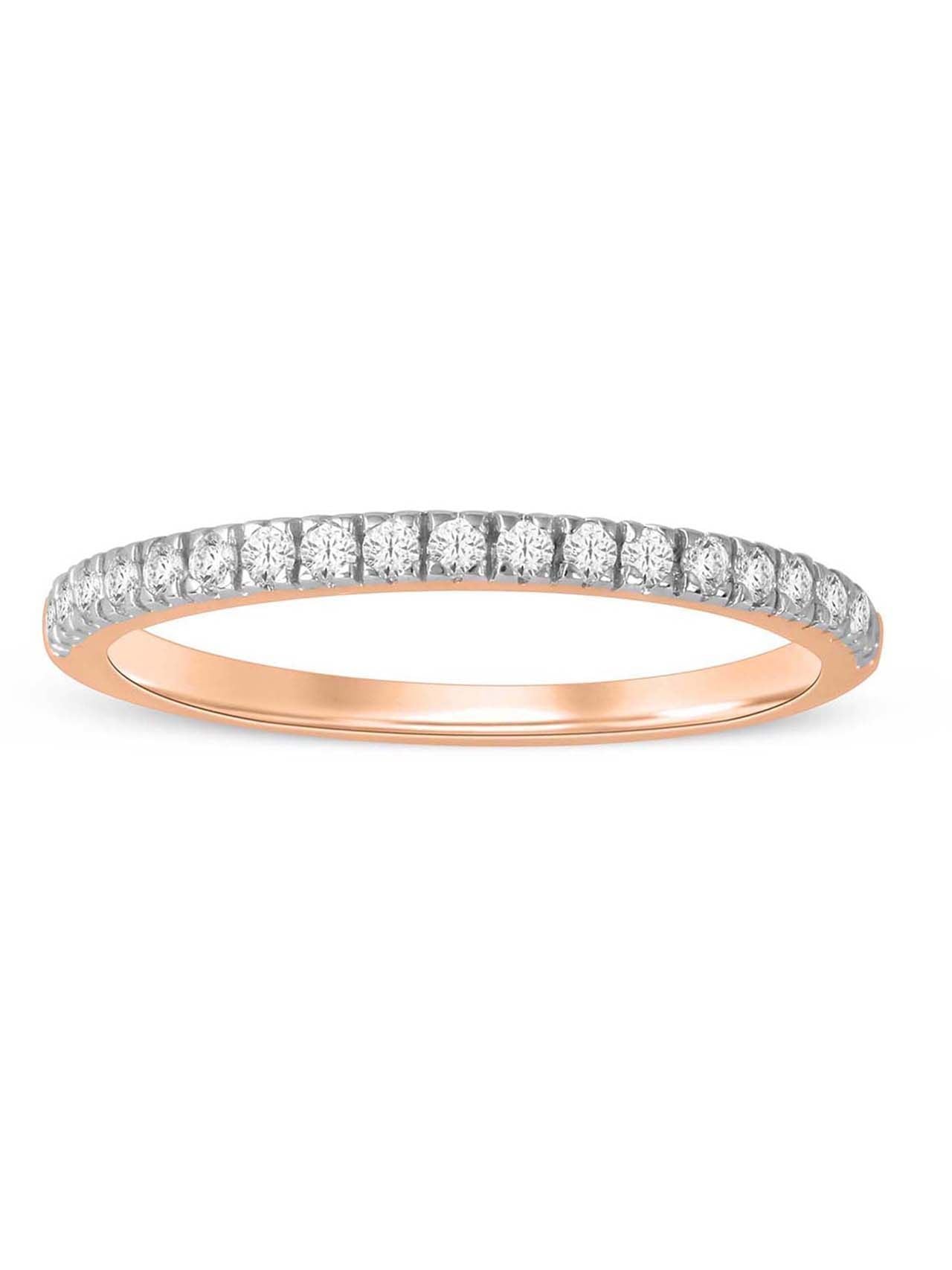  May & June 1/4ct TDW Diamond Wedding Band - Pink - Bonton