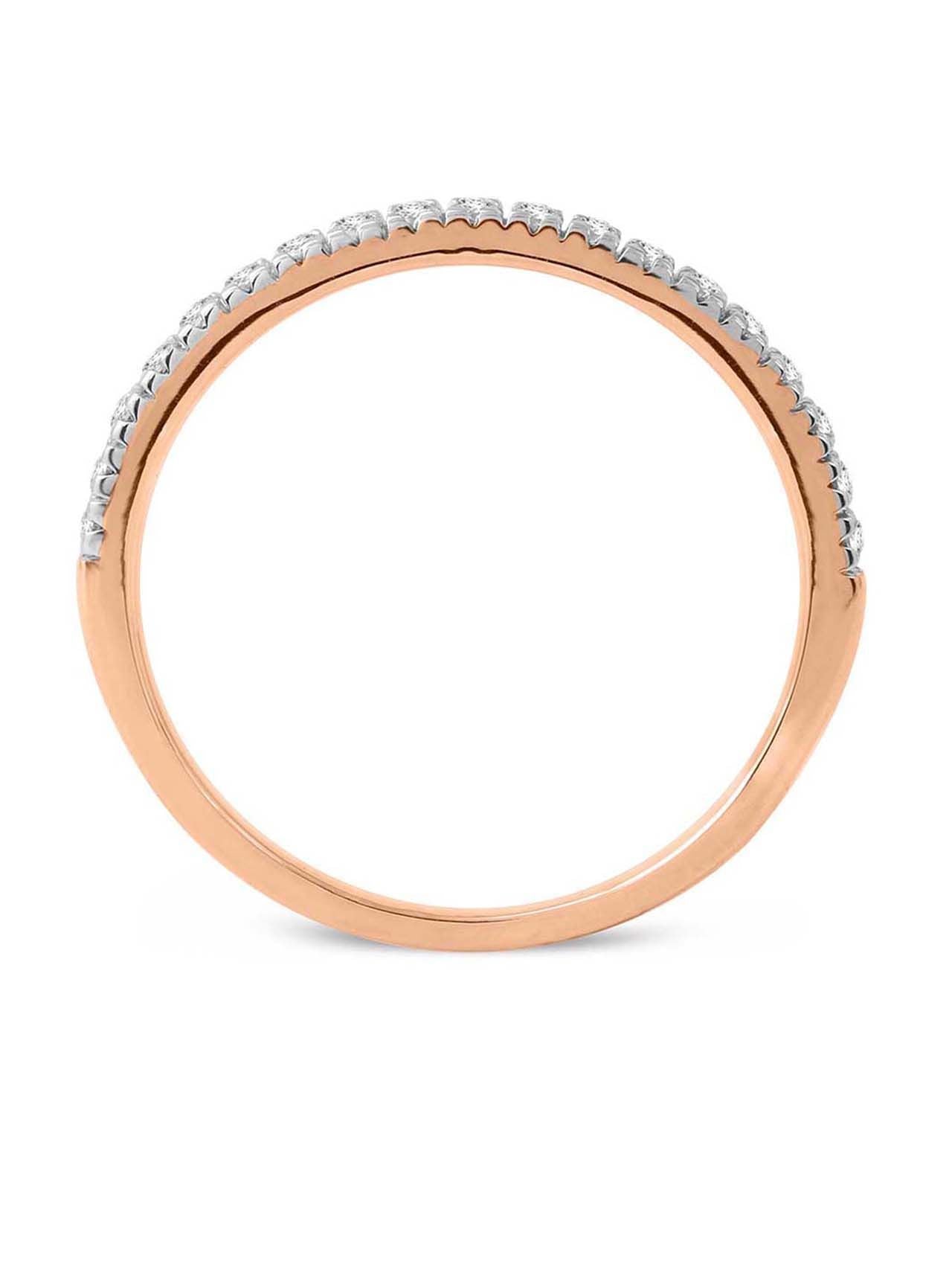  May & June 1/4ct TDW Diamond Wedding Band - Pink - Bonton