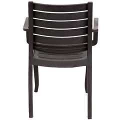 Illias Polypropylene Stackable Patio Arm Chair