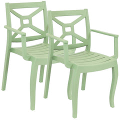 Tristana Polypropylene Stackable Patio Arm Chair